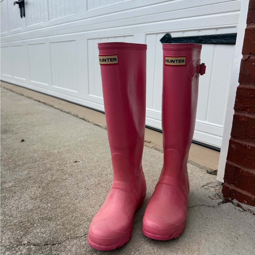 Hunter pink Tall Boots